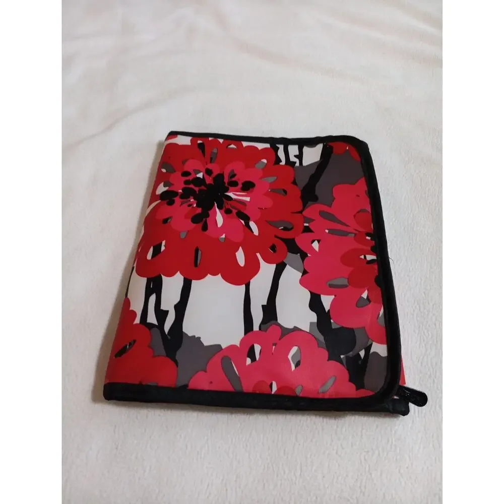 Thirty One Fold Up Cover Carry Organizer Notepad iPad Tablet Case Bold Bloom